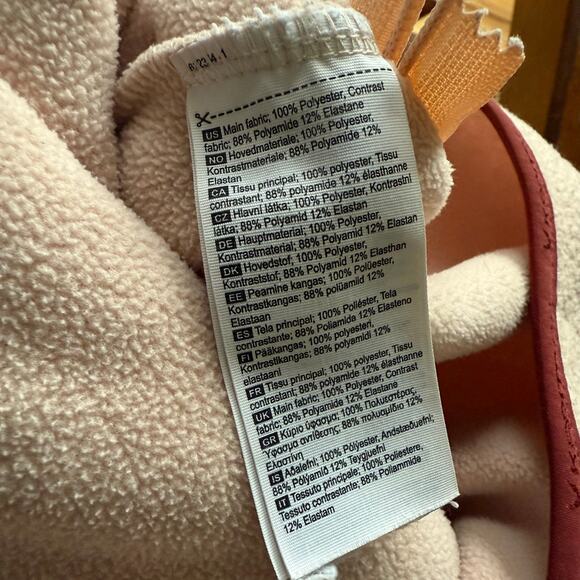 Karitraa Women's Pink 1/2 Zip Pullover Fleece Hoodie Jacket Size M Winter Snow - Picture 6 of 11